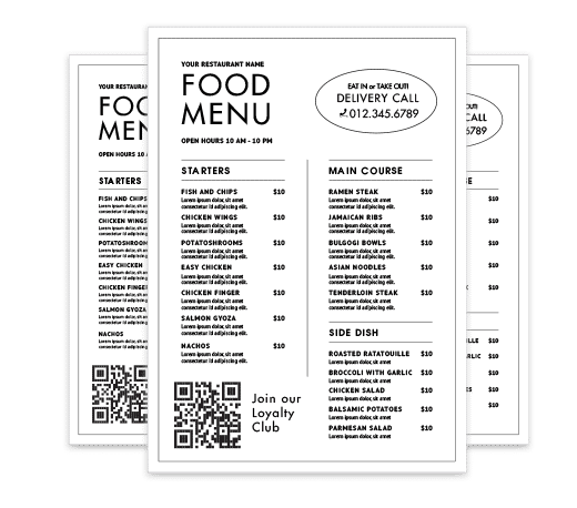 qrcode menu medium